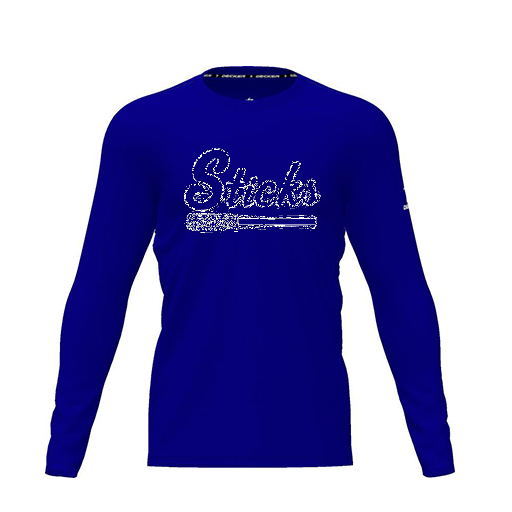 [FTLCDFRY-YXS-LOGO3] Dri Fit Performance T-Shirt (Youth XS, Royal, Logo 3, Long Sleeve)
