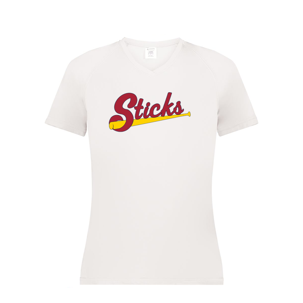 Ladies Smooth Sport V-Neck T-Shirt