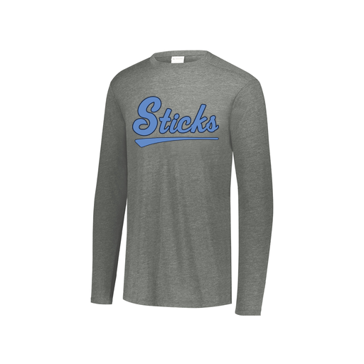 [FTLCUBGY-YS-LOGO2] Youth LS Ultra-blend T-Shirt (Youth S, Gray, Logo 2)