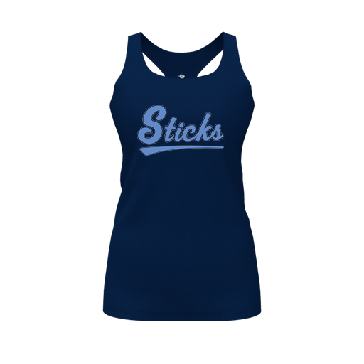 [FT0TRBNV-FYS-LOGO2] Decker Racerback Tank Top (Female Youth S, Navy, Logo 2)