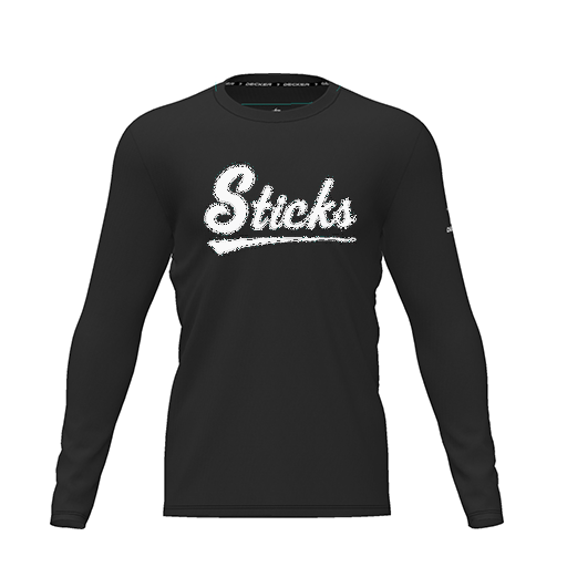 [CUS-DRIF-TEES-PER-CNK-LSL-BLK-YXS-LOGO2] Dri Fit Performance T-Shirt (Youth XS, Black, Logo 2, Long Sleeve)