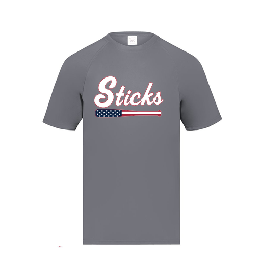 [2790.059.S-LOGO3] Men's Smooth Sport T-Shirt (Adult S, Gray, Logo 3)