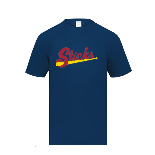 [2790.065.S-LOGO1] Men's Smooth Sport T-Shirt (Adult S, Navy, Logo 1)