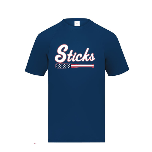 [2790.065.S-LOGO3] Men's Smooth Sport T-Shirt (Adult S, Navy, Logo 3)