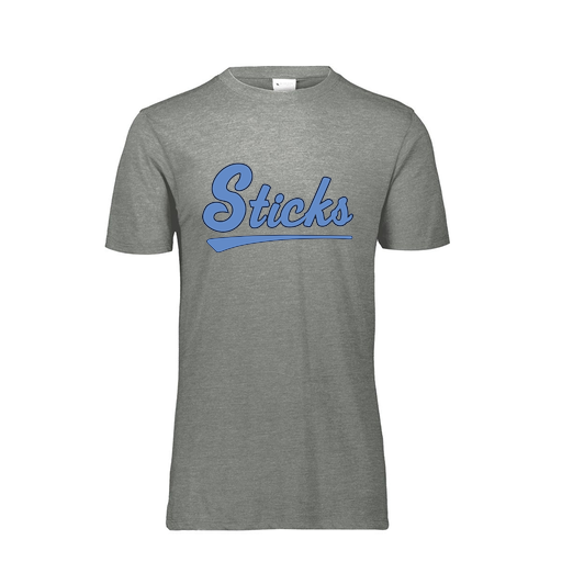 [FTSCUBGY-AS-LOGO2] Decker Men's Tri-Blend T-Shirt - Short Sleeve (Adult S, Gray, Logo 2)