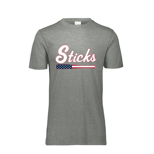 [FTSCUBGY-AS-LOGO3] Decker Men's Tri-Blend T-Shirt - Short Sleeve (Adult S, Gray, Logo 3)