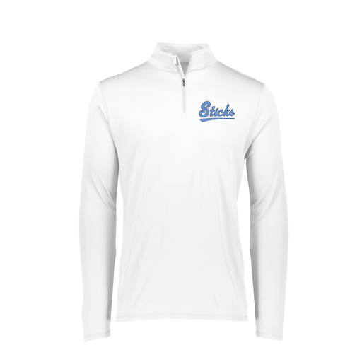 [FTLQFLWH-FAXS-LOGO2] Decker Women's Flex-Lite 1/4 Zip Shirt (Female Adult XS, White, Logo 2)