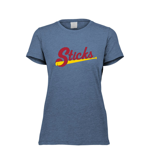 [FTSCUBNV-FAXS-LOGO1] Decker Women's Tri-Blend T-Shirt - Short Sleeve (Female Adult XS, Navy, Logo 1)