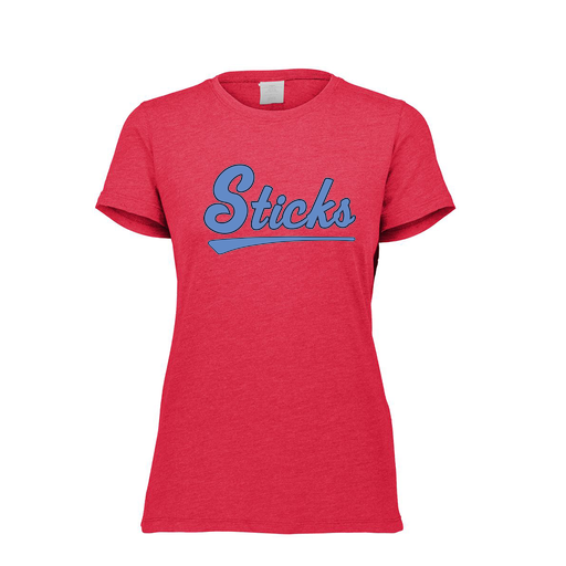 [FTSCUBRD-FAXS-LOGO2] Decker Women's Tri-Blend T-Shirt - Short Sleeve (Female Adult XS, Red, Logo 2)