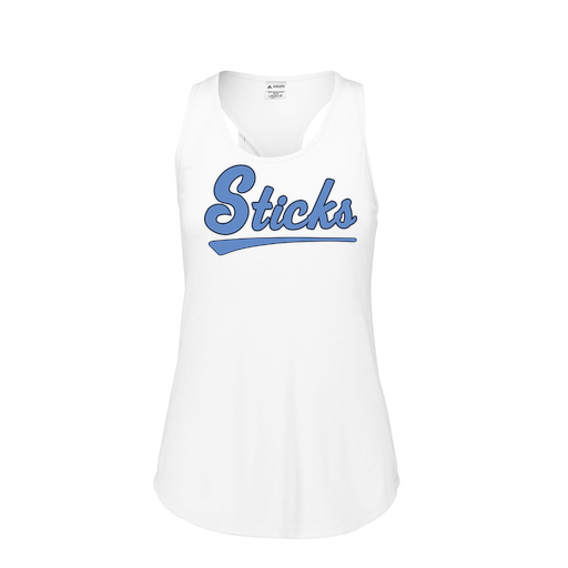 [3078.005.S-LOGO2] Ladies Tri Blend Tank Top (Female Adult S, White, Logo 2)