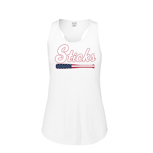 [3078.005.S-LOGO3] Ladies Tri Blend Tank Top (Female Adult S, White, Logo 3)
