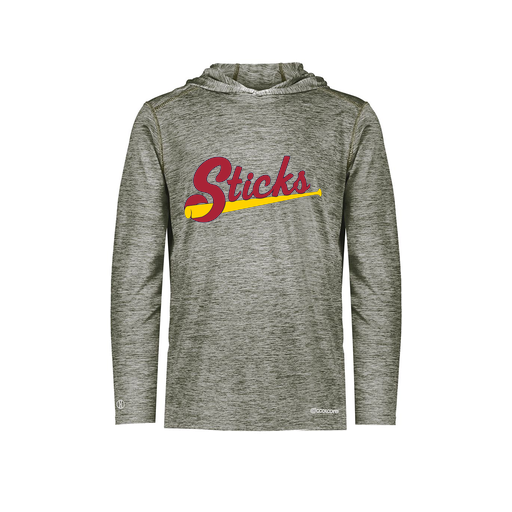 [FOLHCGGY-AS-LOGO1] Decker Men's Charge Hoodie (Adult S, Gray, Logo 1)