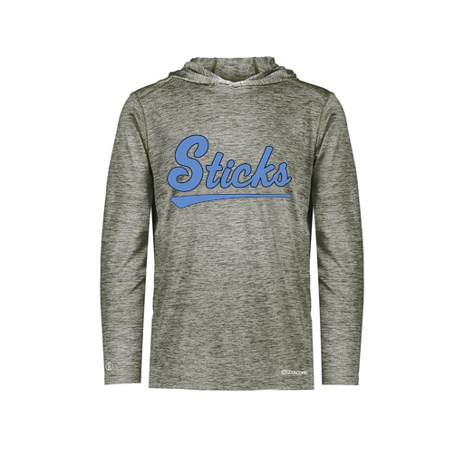[CUS-DFW-CHGHOOD-PER-LSL-GRY-AS-LOGO2] Men's Charge Hoodie (Adult S, Gray, Logo 2)