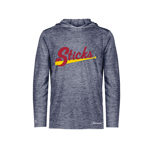 [FOLHCGNV-YS-LOGO1] Decker Youth Charge Hoodie (Youth S, Navy, Logo 1)