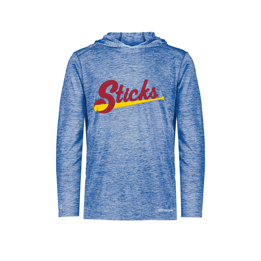 [FOLHCGRY-YS-LOGO1] Decker Youth Charge Hoodie (Youth S, Royal, Logo 1)