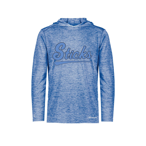 [FOLHCGRY-YS-LOGO2] Decker Youth Charge Hoodie (Youth S, Royal, Logo 2)