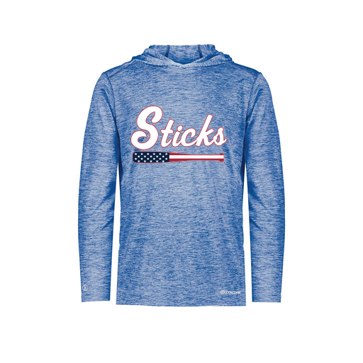 [FOLHCGRY-YS-LOGO3] Decker Youth Charge Hoodie (Youth S, Royal, Logo 3)