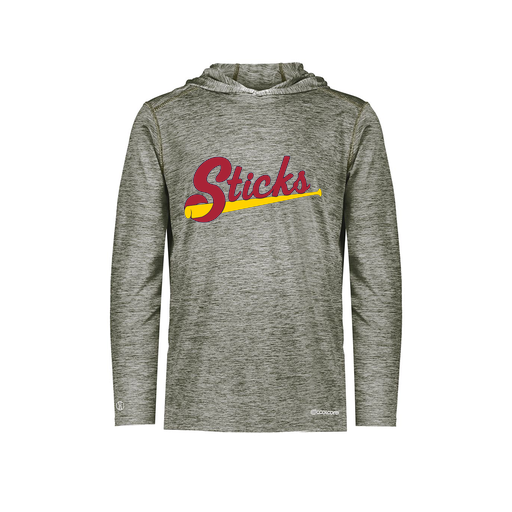 [FOLHCGGY-YS-LOGO1] Decker Youth Charge Hoodie (Youth S, Gray, Logo 1)