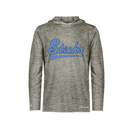 [FOLHCGGY-YS-LOGO2] Decker Youth Charge Hoodie (Youth S, Gray, Logo 2)