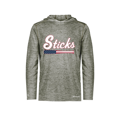 [CUS-DFW-CHGHOOD-PER-LSL-GRY-YS-LOGO3] Youth Charge Hoodie (Youth S, Gray, Logo 3)