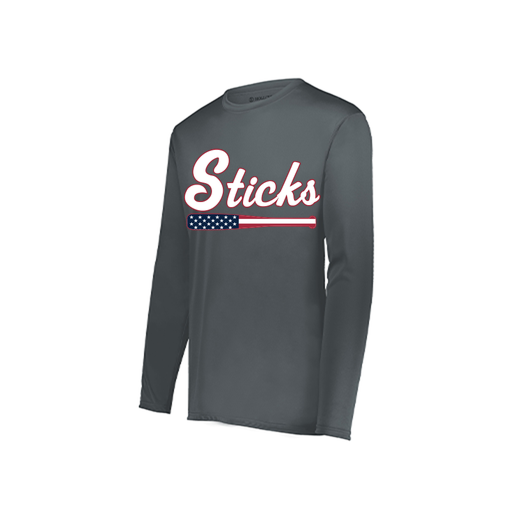 [222822.059.XS-LOGO3] Men's LS Smooth Sport Shirt (Adult XS, Gray, Logo 3)