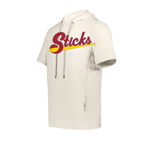 [222605-WHT-YS-LOGO1] YOUTH VENTURA SOFT KNIT SHORT SLEEVE HOODIE (Youth S, White, Logo 1)