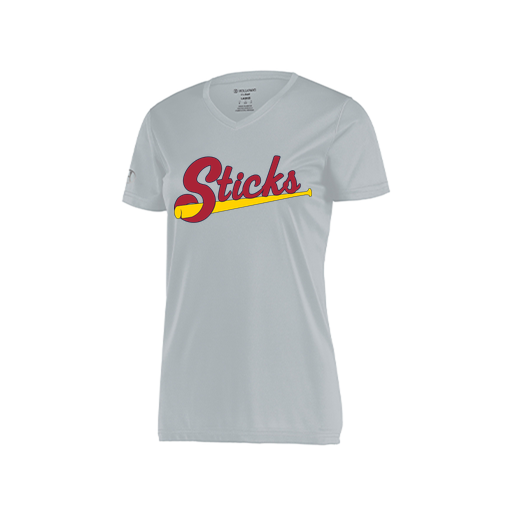[222820.099.S-LOGO1] Ladies Movement Dri Fit Shirt (Female Adult S, Silver, Logo 1)