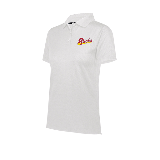 [222768.005.XS-LOGO1] Ladies Prism Polo (Female Adult XS, White, Logo 1)